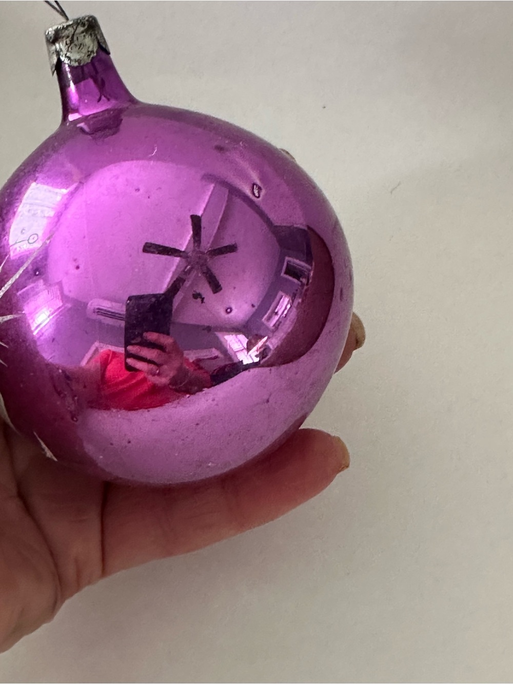 VINTAGE RUSSIAN ORNAMENT PURPLE - Picture 3 of 5